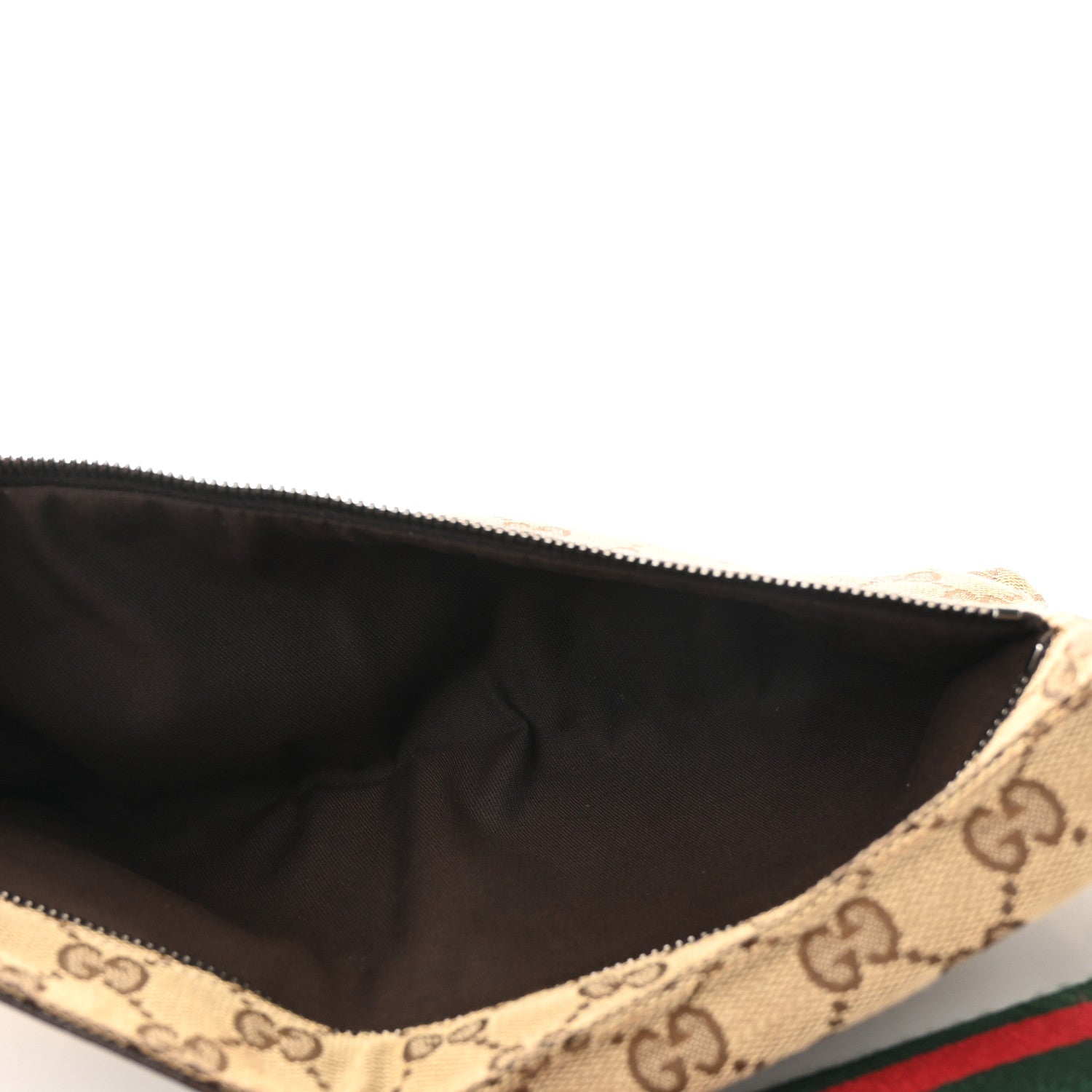 Gucci GG Monogram Double Pocket Belt Bag Dark Brown 5 of 11