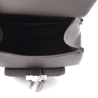 Christian Dior Grained Calfskin Mini Saddle Backpack Grey 4 of 9