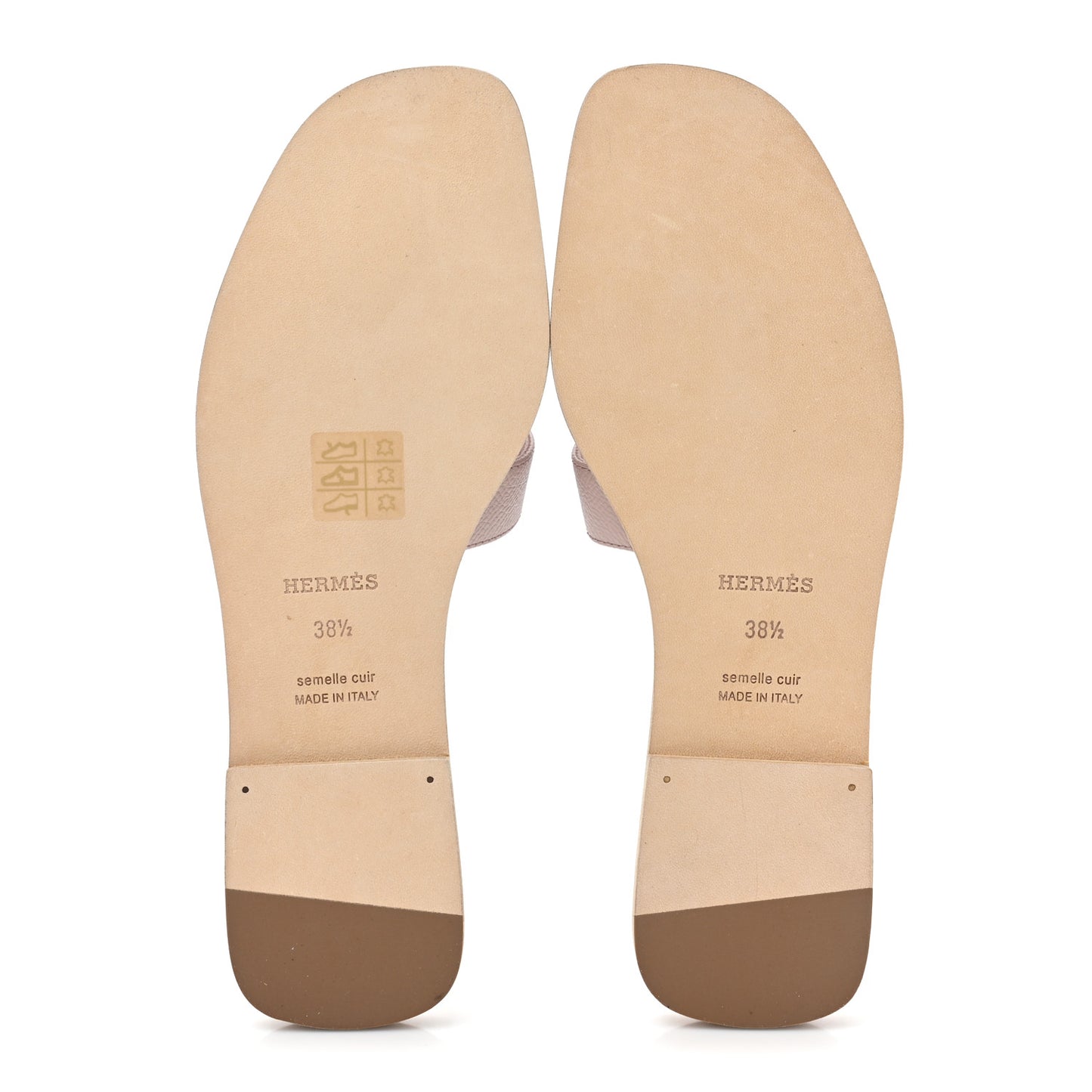 Epsom Oran Sandals 38.5 Rose Porcelaine