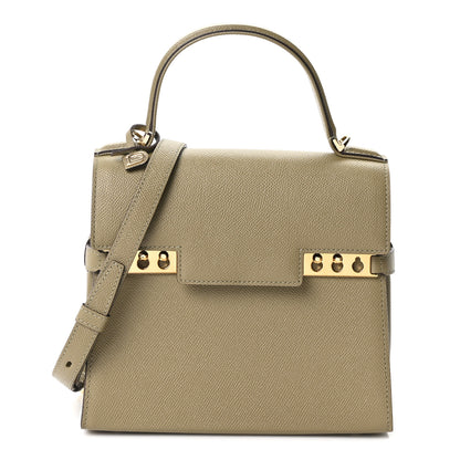 Delvaux Alpina Calfskin PM Tempete Satchel Argile 1 of 12
