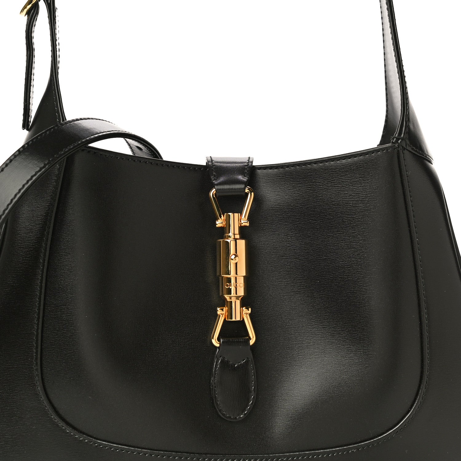 Gucci Boarded Dyana Lux Calfskin Small Jackie 1961 Hobo Black 9 of 12