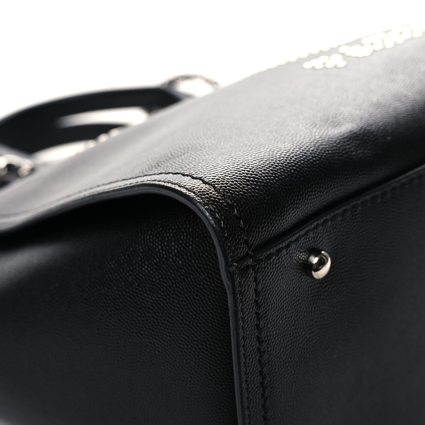 Caviar Small Studded Deauville Tote Black