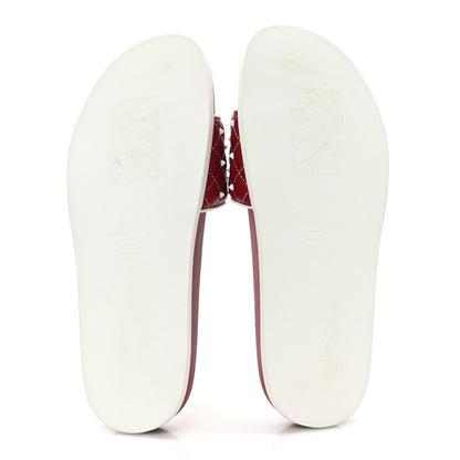 Valentino Garavani Nappa Free Rockstud Spike Slide Sandals 37 Rosso Valentino 5 of 8