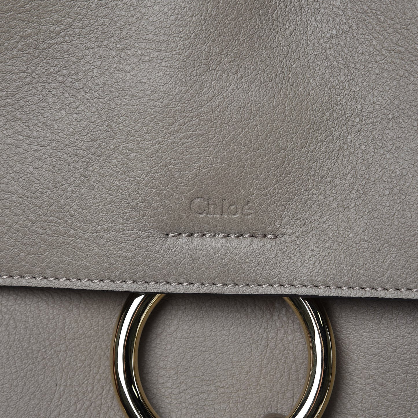 Calfskin Small Faye Day Shoulder Bag Motty Grey