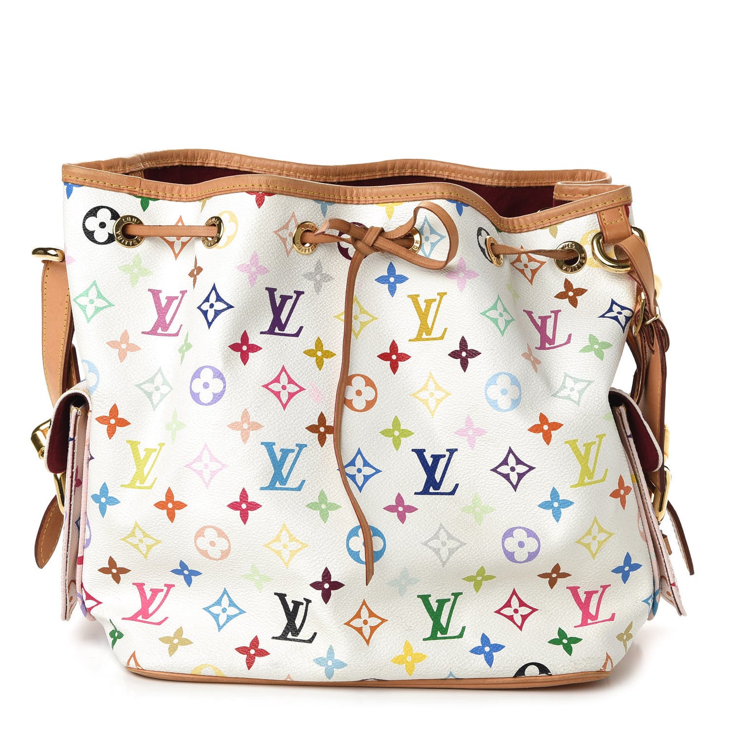 Monogram Multicolor Petit Noe White