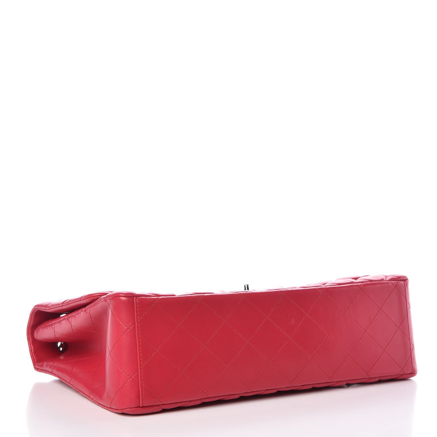 Chanel Lambskin Quilted Maxi Single Flap Fuchsia 4 of 11