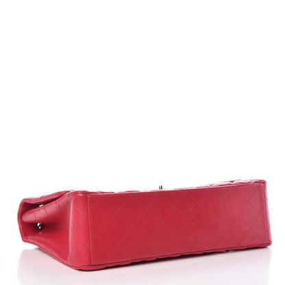 Chanel Lambskin Quilted Maxi Single Flap Fuchsia 4 of 11