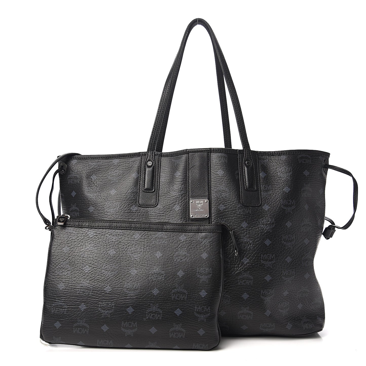 Visetos Large Liz Reversible Shopper Tote Black