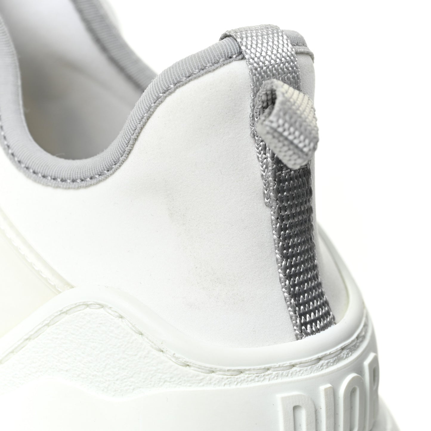 Neoprene Rubber Spatial Print Womens D-Connect Sneakers 38.5 White