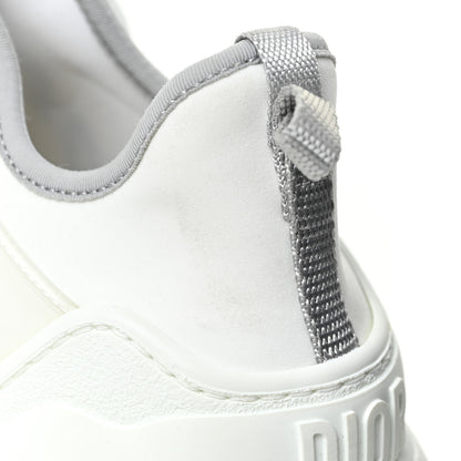 Christian Dior Neoprene Rubber Spatial Print Womens D-Connect Sneakers 38.5 White 15 of 15