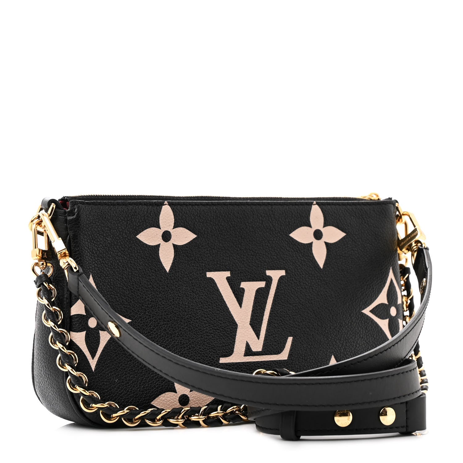 Louis Vuitton Empreinte Monogram Giant Multi Pochette Accessories Black Beige 3 of 13