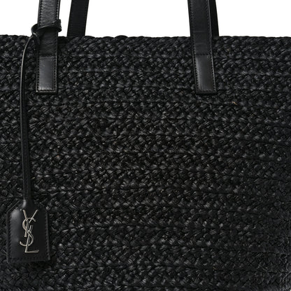 Saint Laurent Raffia Medium Panier Bag Black 6 of 10