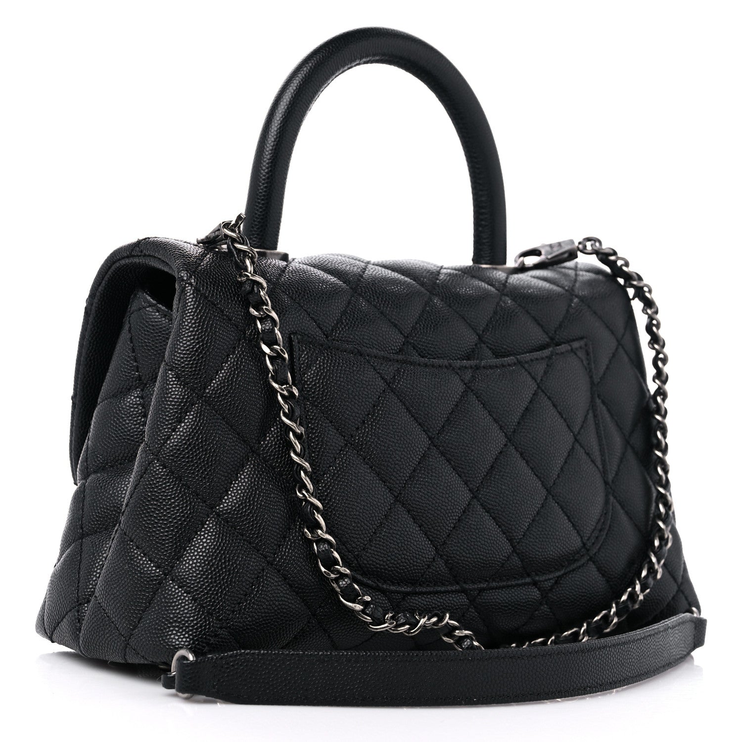 Chanel Caviar Quilted Mini Coco Handle Flap Black 3 of 10