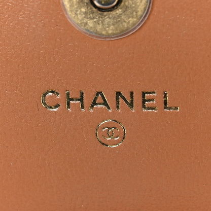 Chanel Lambskin Quilted Chanel 19 Phone Holder With Chain Brown 5 of 8