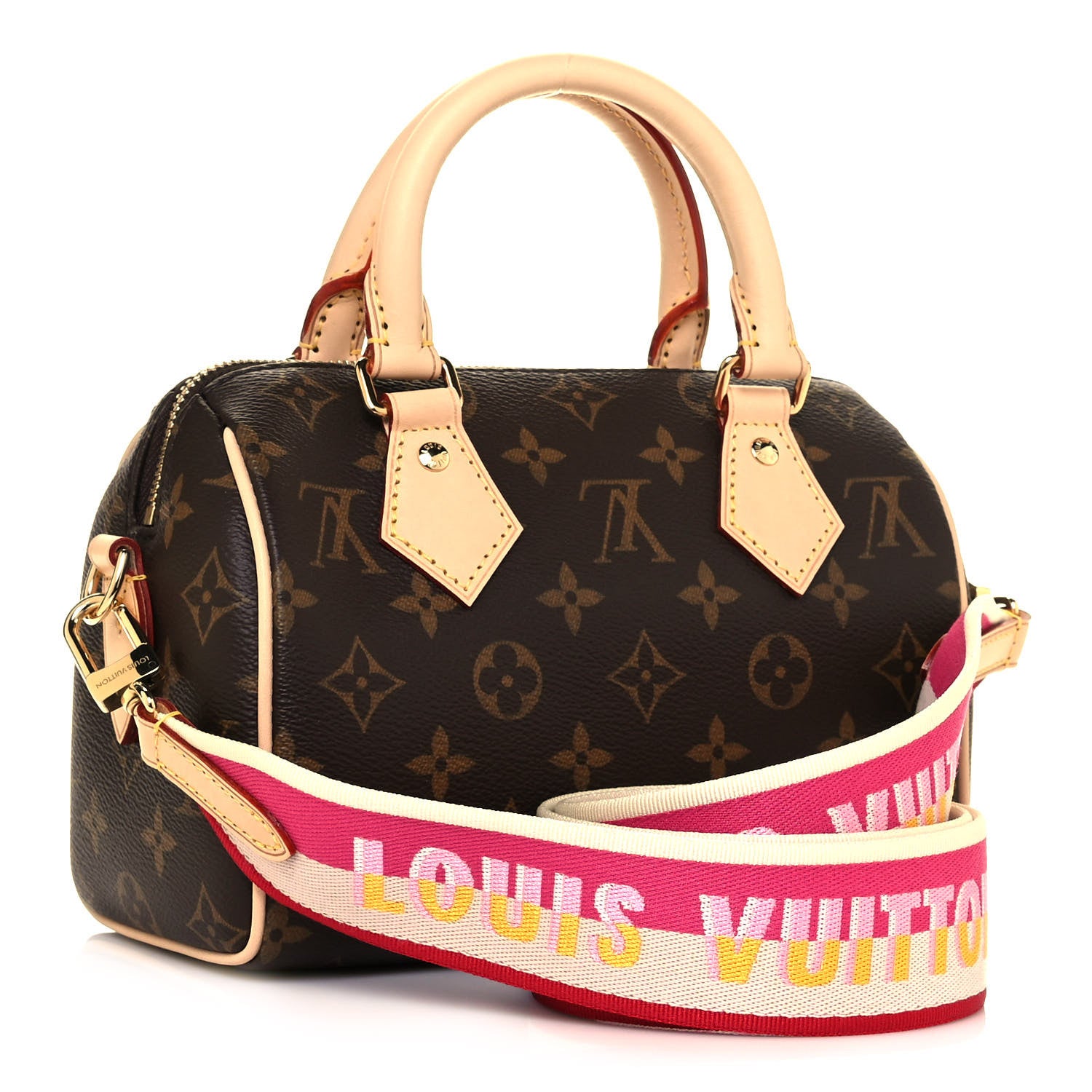 Louis Vuitton Monogram Speedy Bandouliere 20 Fuchsia 3 of 12