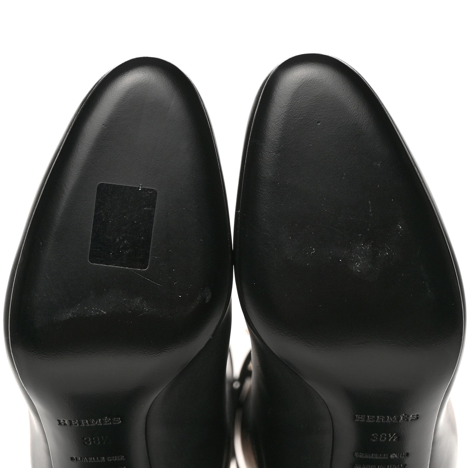 Hermes Heritage Calfskin Story Boots 38.5 Black 5 of 9