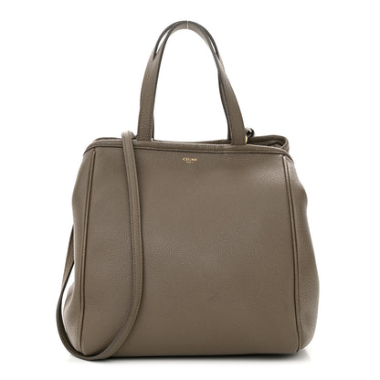 Celine Grained Calfskin Small Folded Cabas Taupe 1 of 14