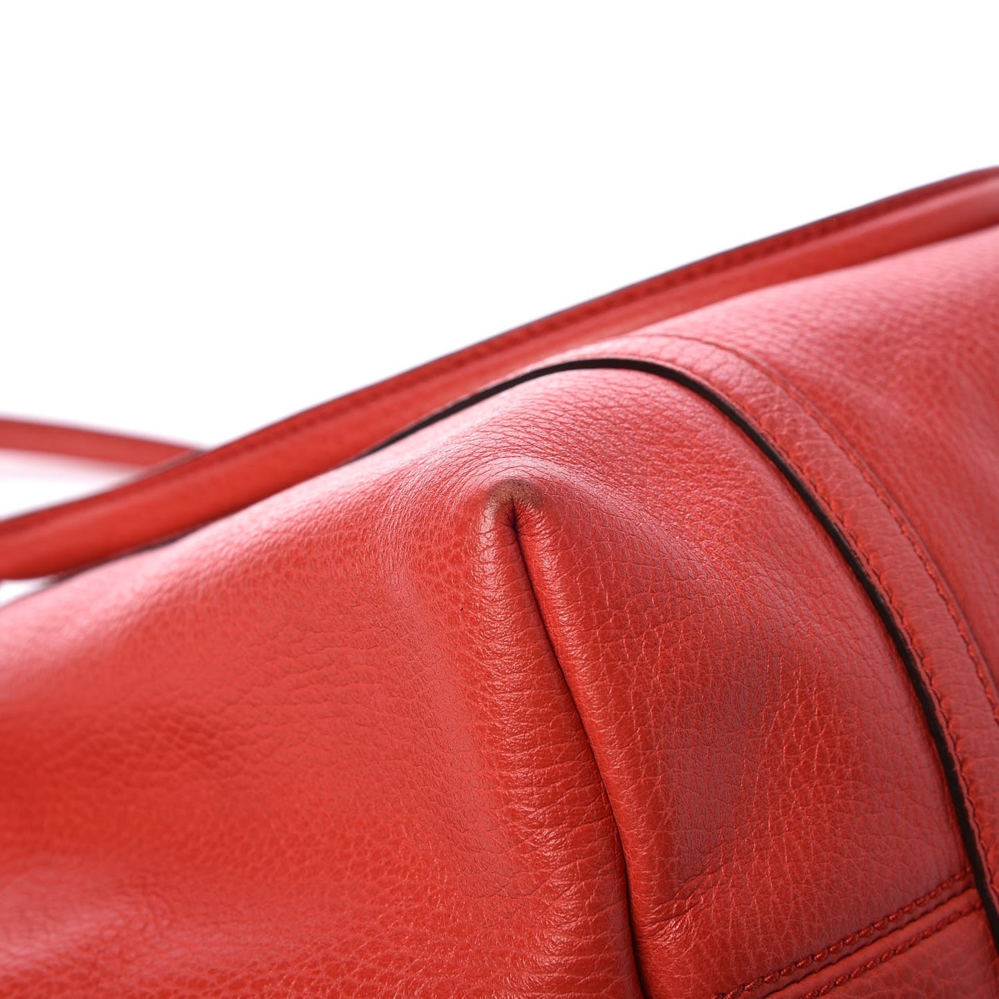 Pebbled Calfskin Medium Joy Tote Red