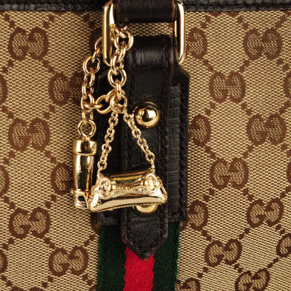 Gucci Monogram Medium Jolicoeur Tote Dark Brown 9 of 10