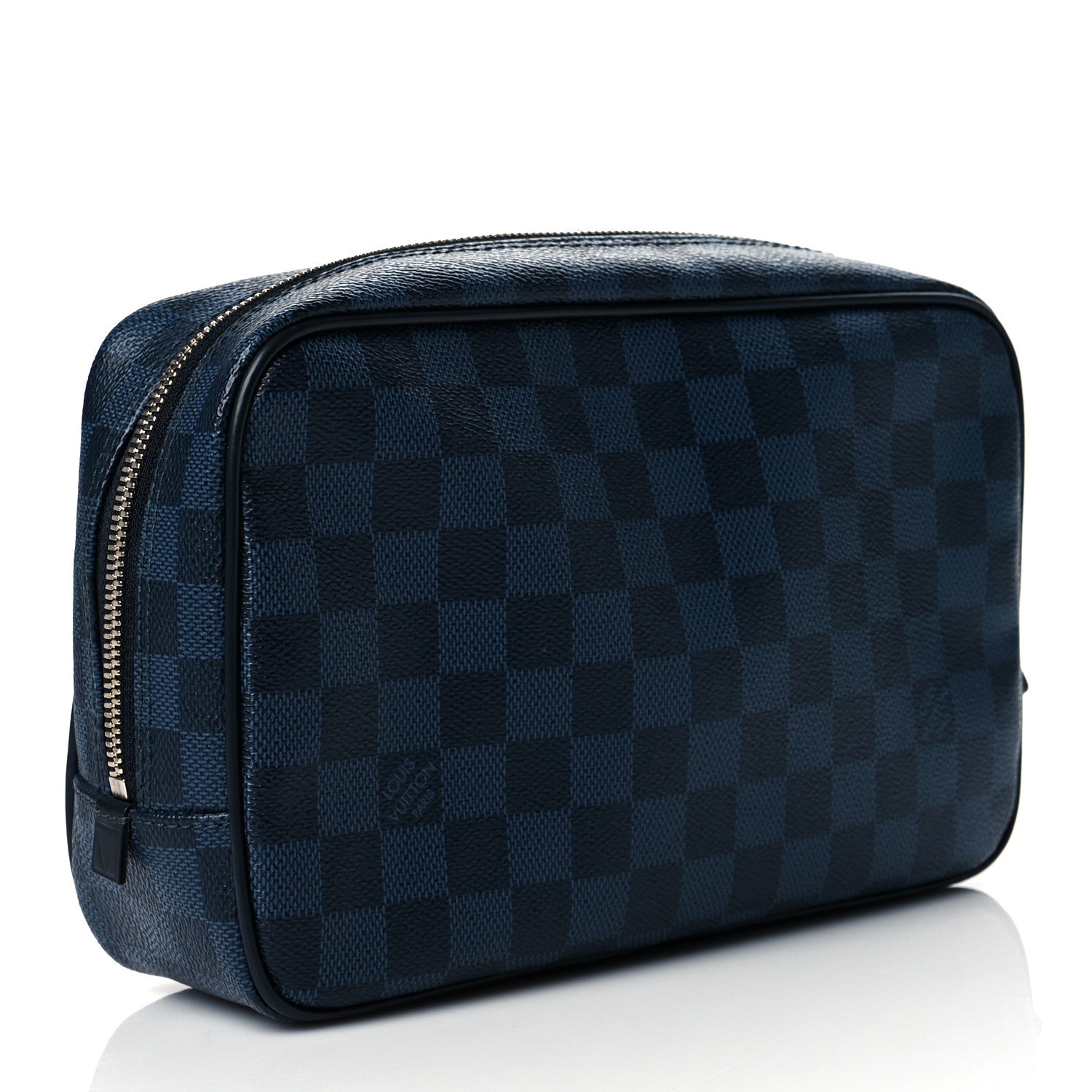 Louis Vuitton Damier Cobalt Latitude America's Cup Toilet Pouch GM 3 of 10