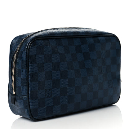 Louis Vuitton Damier Cobalt Latitude America's Cup Toilet Pouch GM 3 of 10