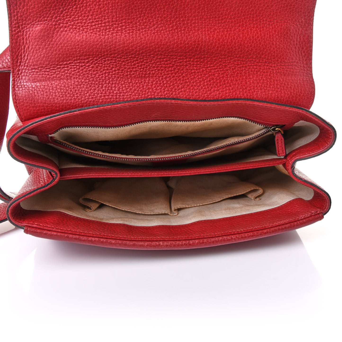 Cellarius Calfskin GG Marmont Shoulder Bag Vulcanic Red