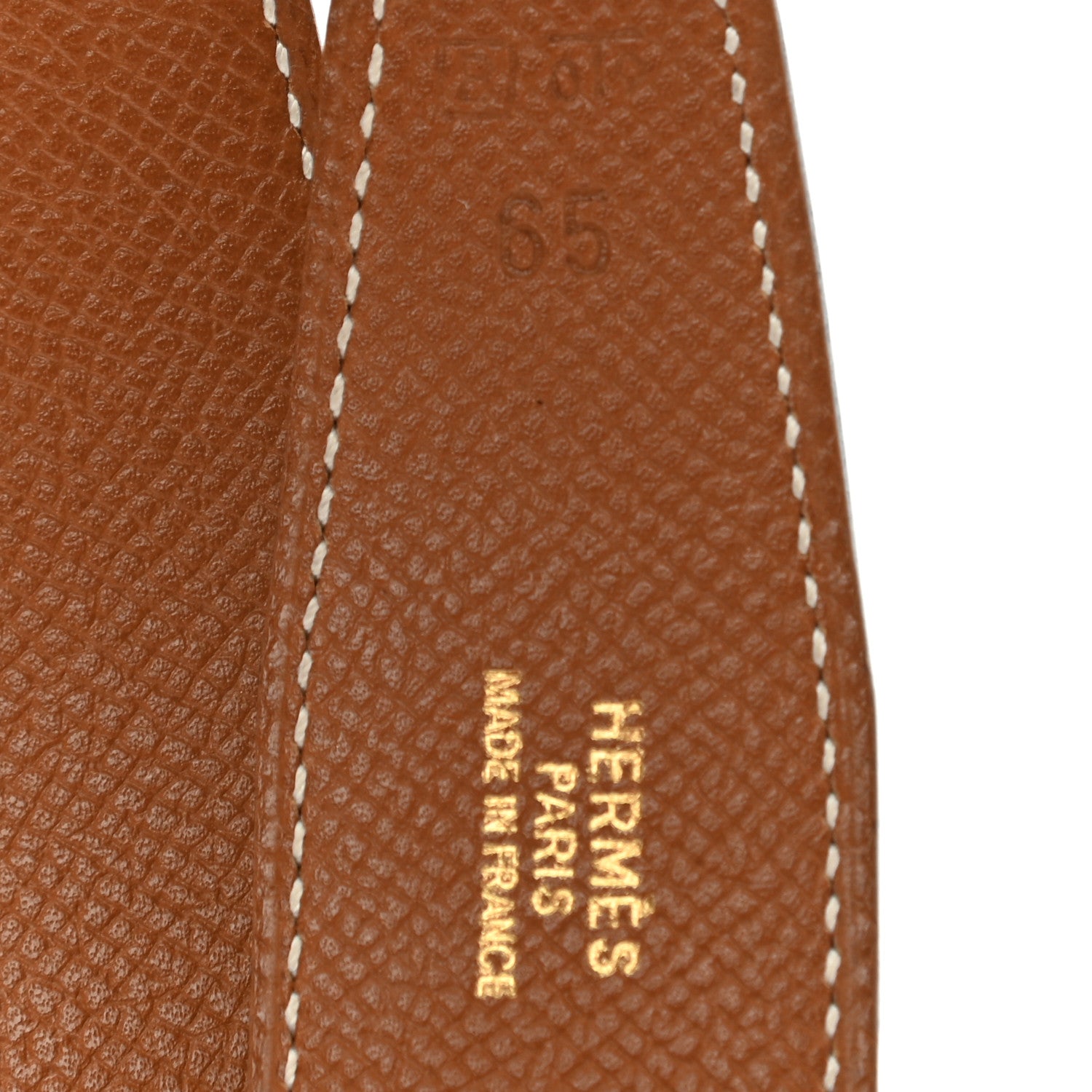 Hermes Ardennes Courchevel H Belt 65 Black Gold 6 of 10