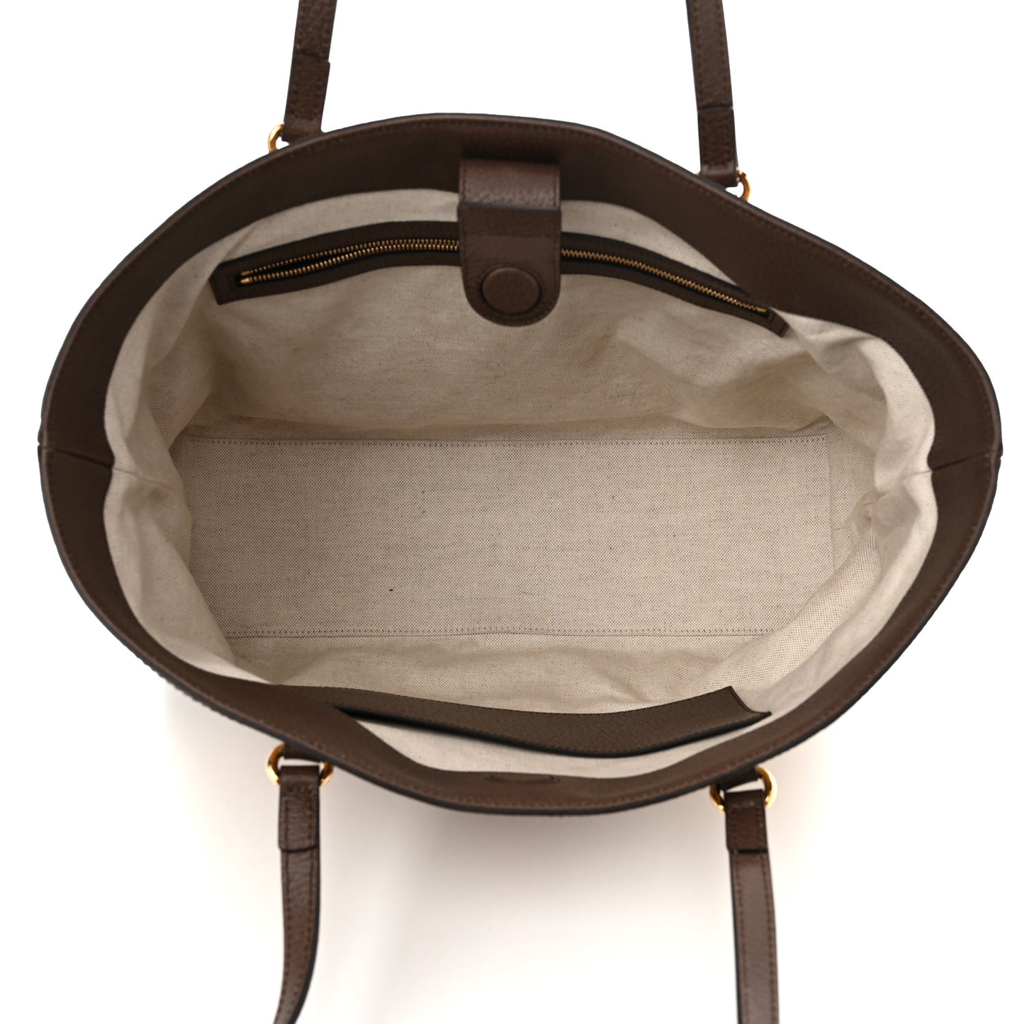 Monogram Jumbo GG Textured Dollar Calfskin Web Medium Ophidia Shopping Tote Camel Ebony