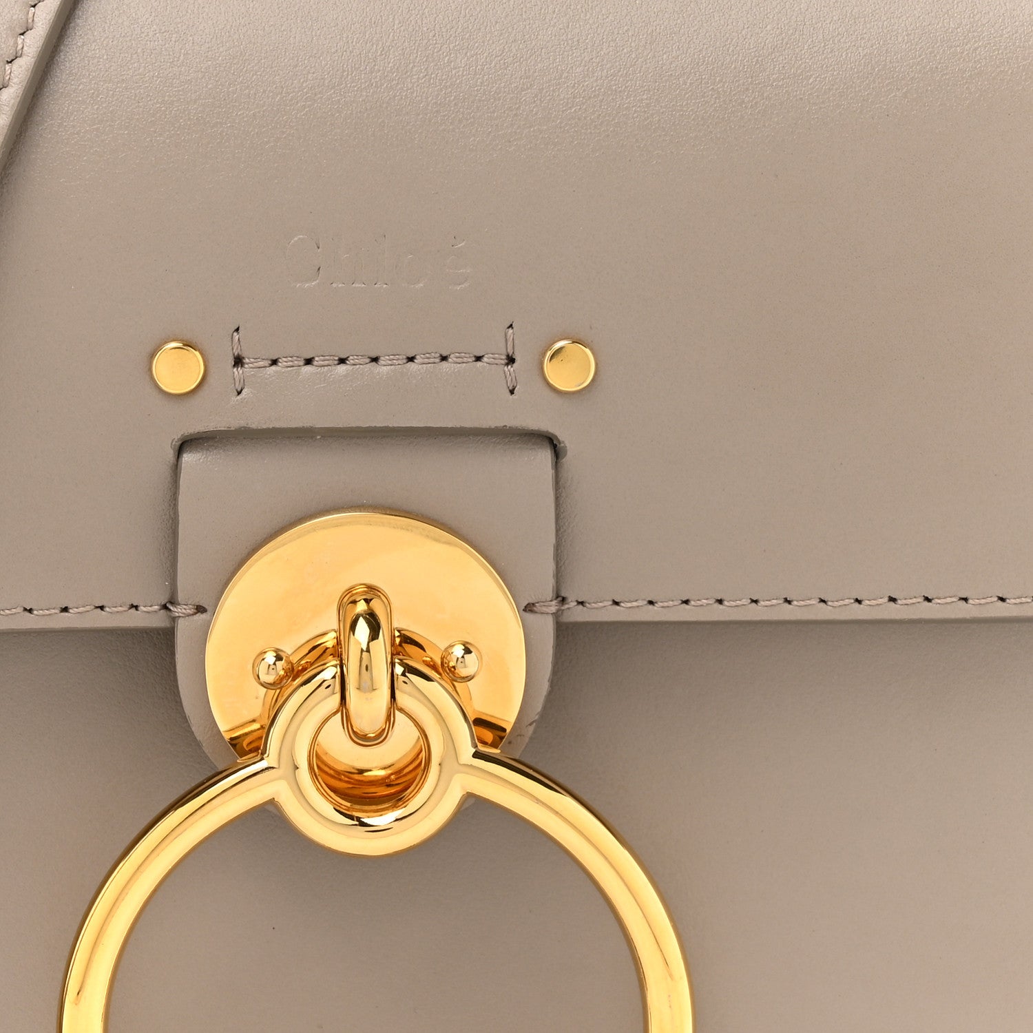 Chloe Calfskin Small Tess Bag Motty Grey 8 of 12