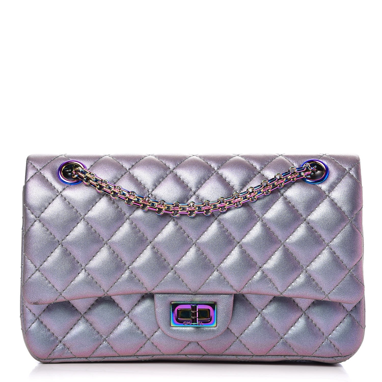 Chanel Iridescent Lambskin Quilted 2.55 Reissue 225 Flap Light Purple 1 of 9