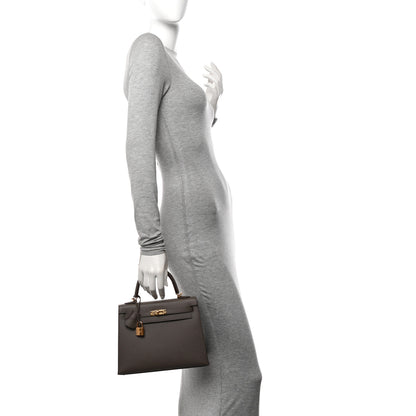 Hermes Epsom Kelly Sellier 25 Etain 2 of 11