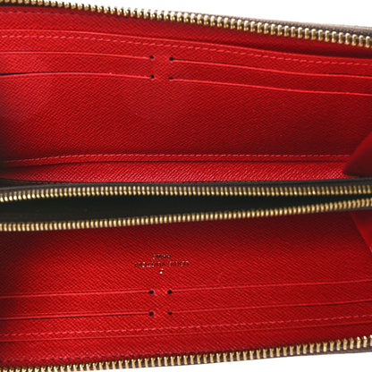 Louis Vuitton Damier Ebene Clemence Wallet Cherry 5 of 7