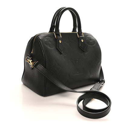 Louis Vuitton Empreinte Monogram Giant Speedy Bandouliere 25 Black 3 of 9