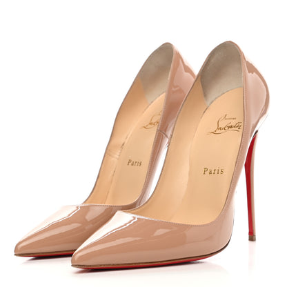 Christian Louboutin Patent So Kate 120 Pumps 40 Nude 3 of 10