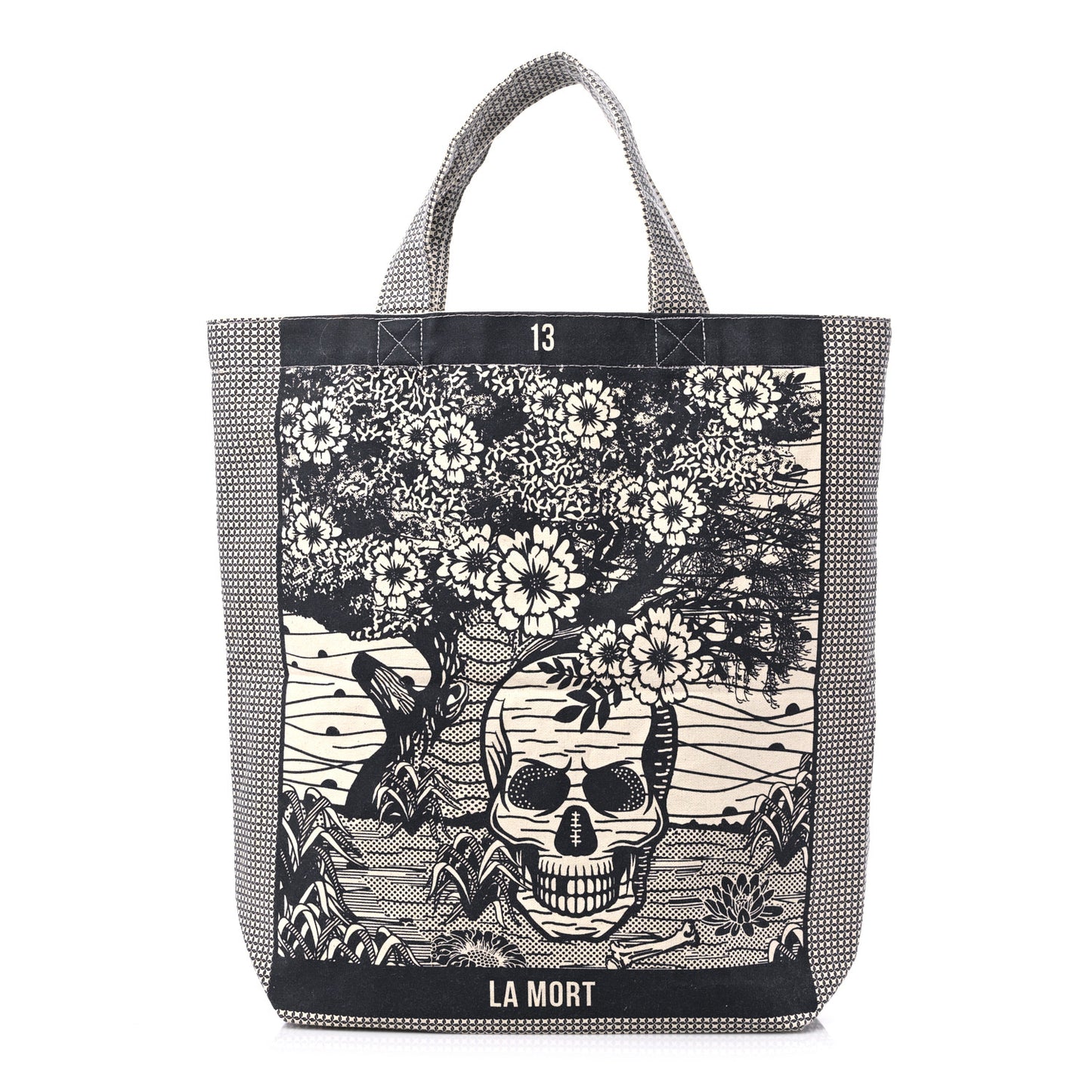 Canvas Print Cruise Tote Ivory Navy
