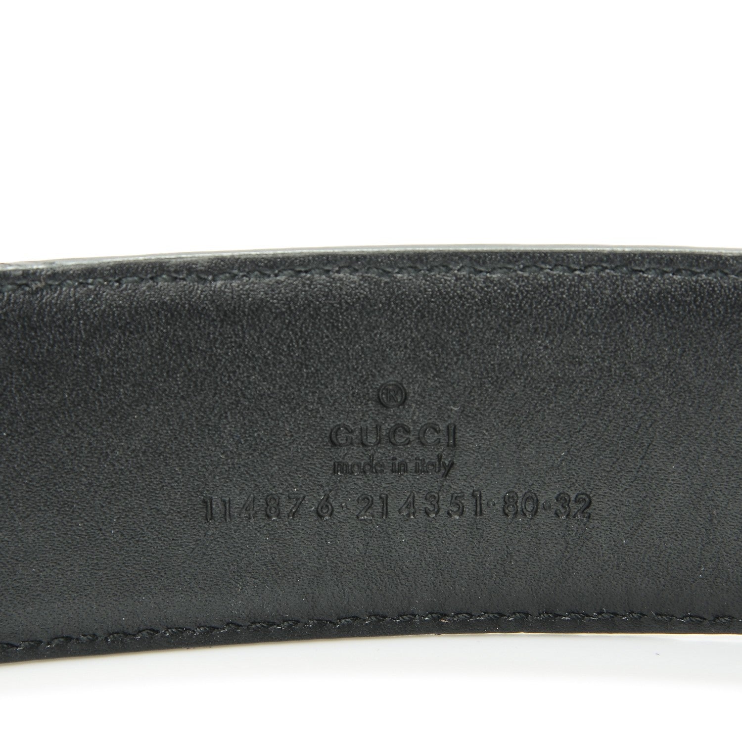 Gucci Python Interlocking G Belt 80 32 Black 8 of 8