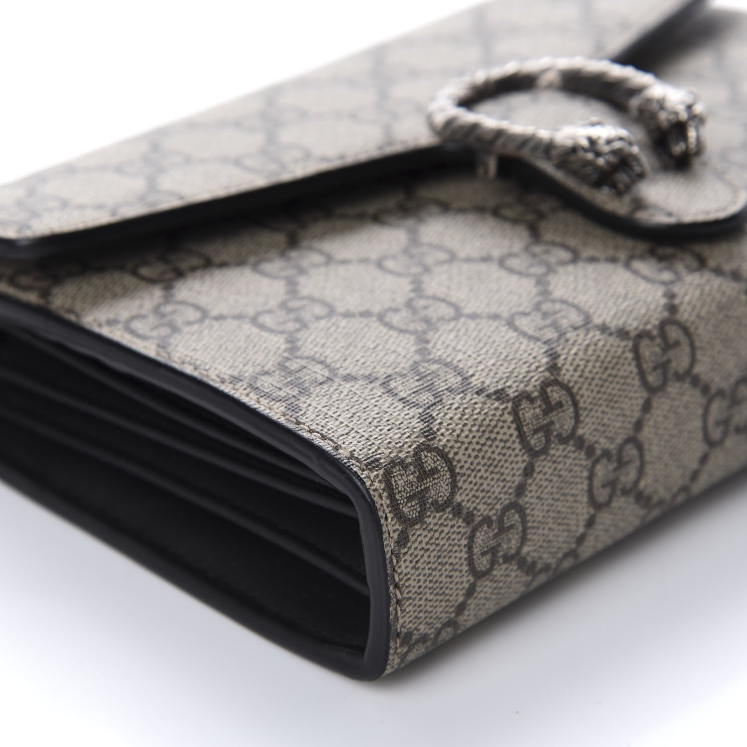 Gucci GG Supreme Monogram Mini Dionysus Chain Wallet Beige Black 6 of 11