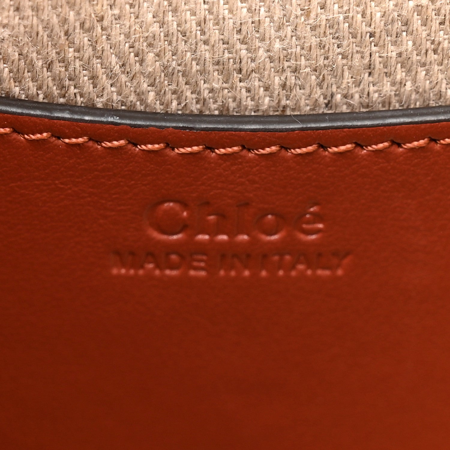 Chloe Calfskin Suede Small Tess Bag Sepia Brown 6 of 10
