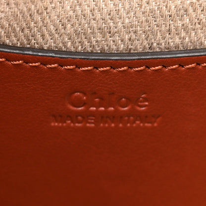 Chloe Calfskin Suede Small Tess Bag Sepia Brown 6 of 10