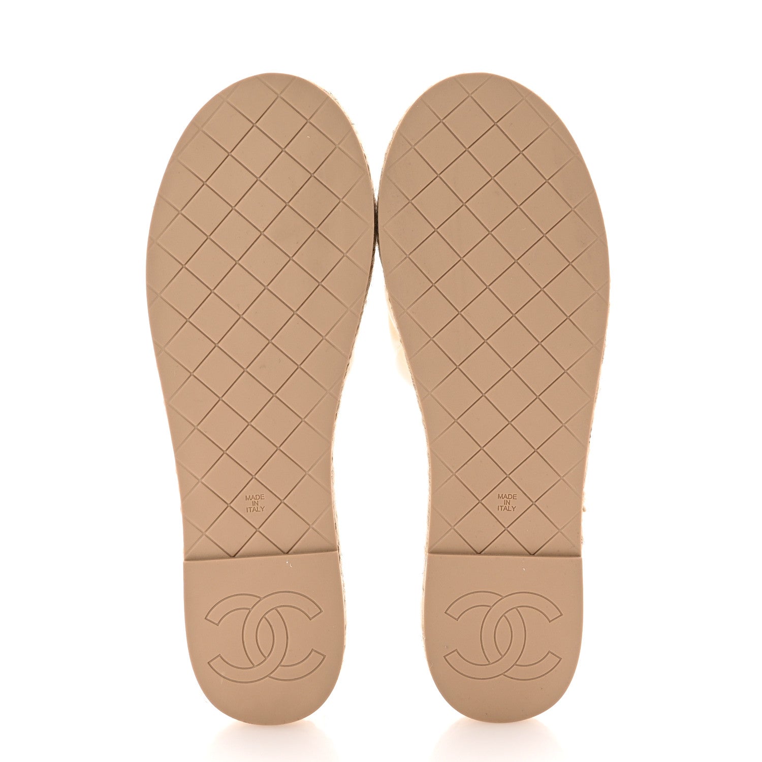 Chanel Lambskin Quilted CC Chain Espadrille Mules 39 White 6 of 9