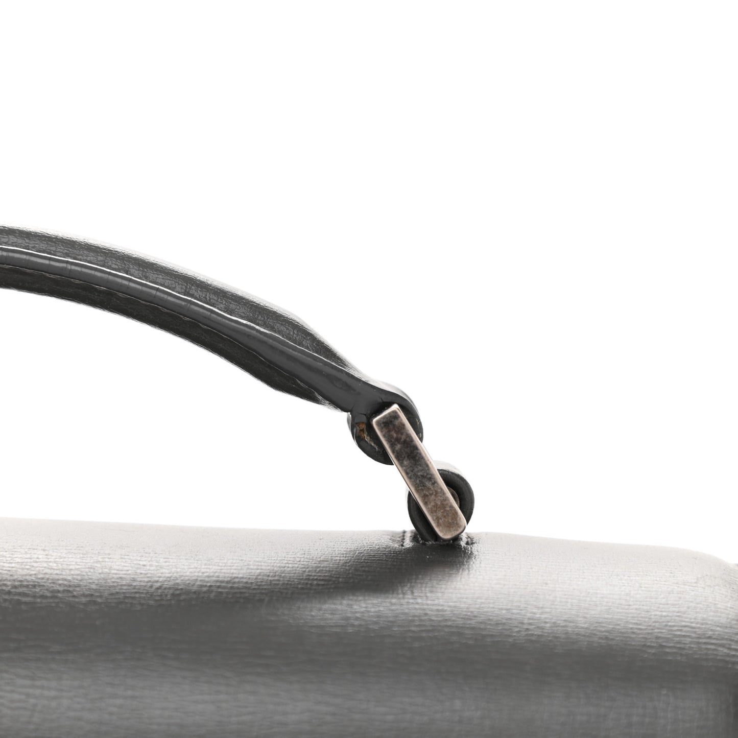 Smooth Calfskin Suede Medium Bellechasse Grey