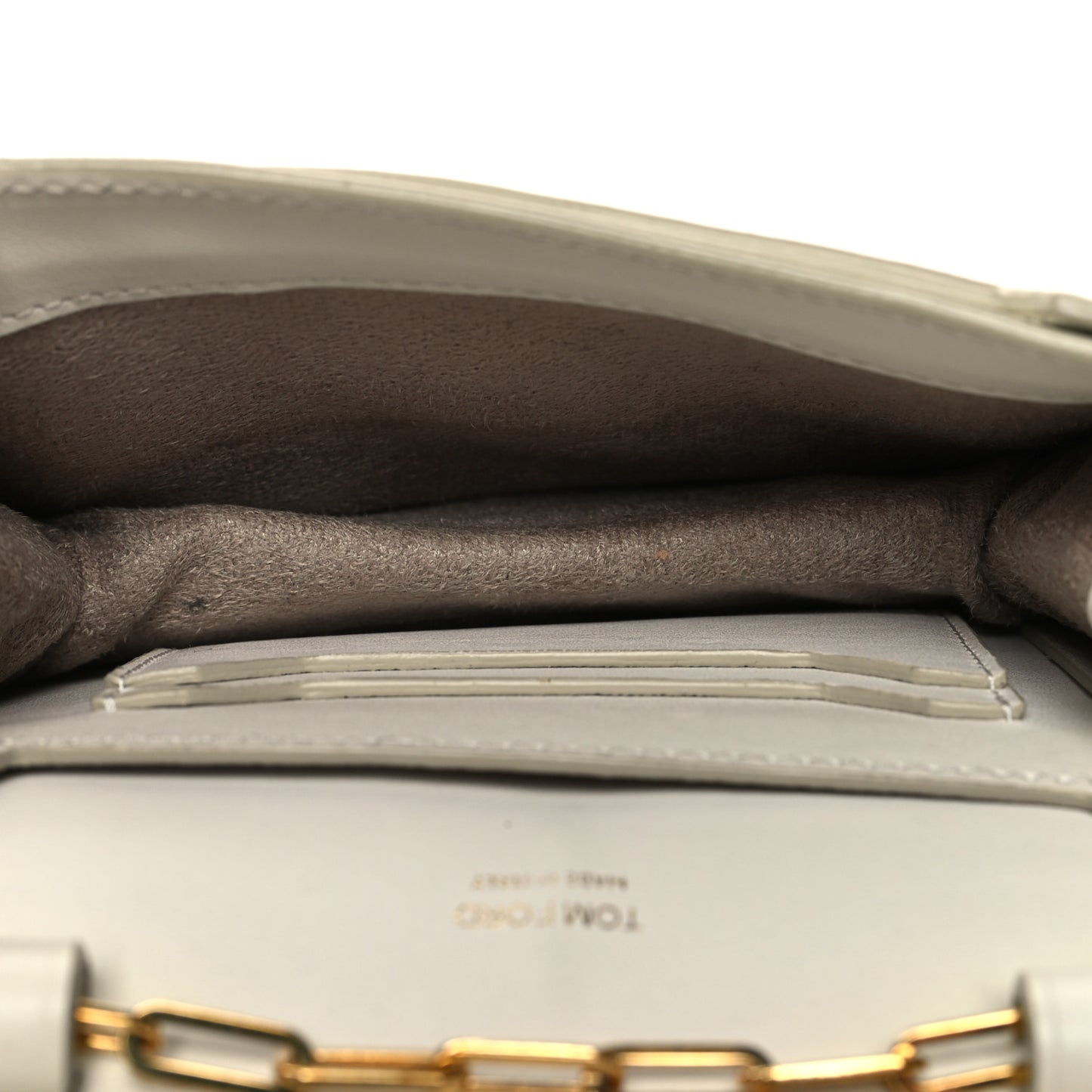 Calfskin Icon Disco Bag White