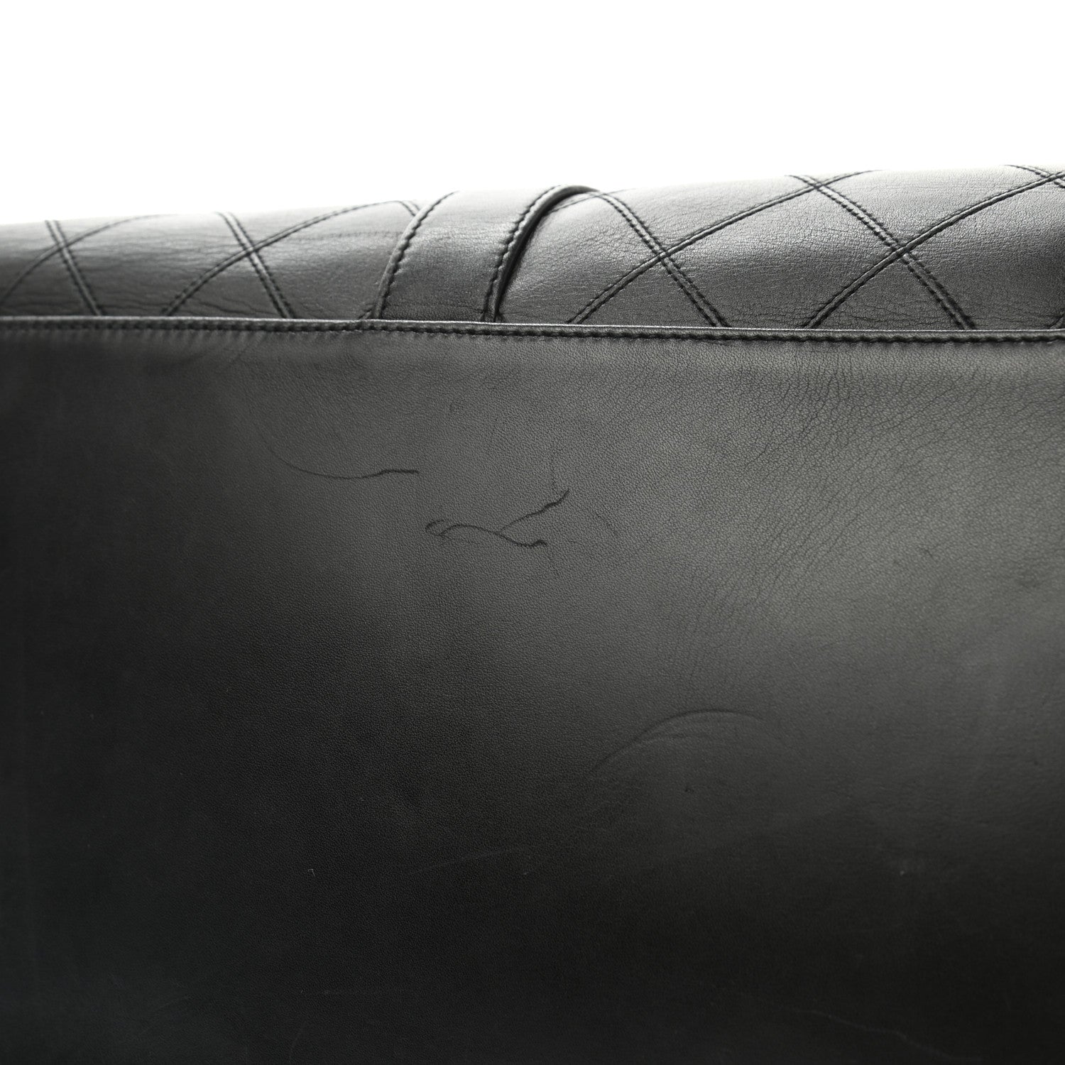 Chanel Calfskin Stitched CC Boston Black 11 of 12