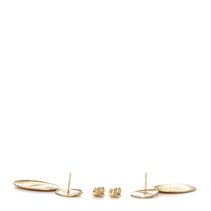Marco Bicego 18K Yellow Gold Small Lunaria Drop Earrings 3 of 4