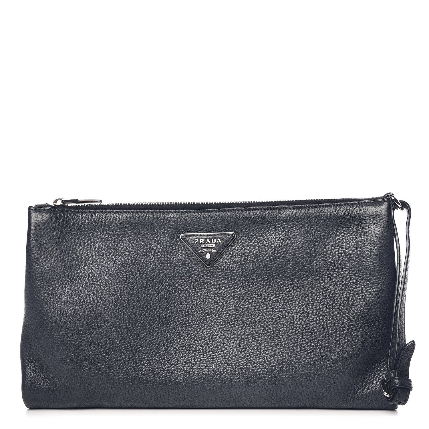 Prada Vitello Daino Clutch Baltico 1 of 11