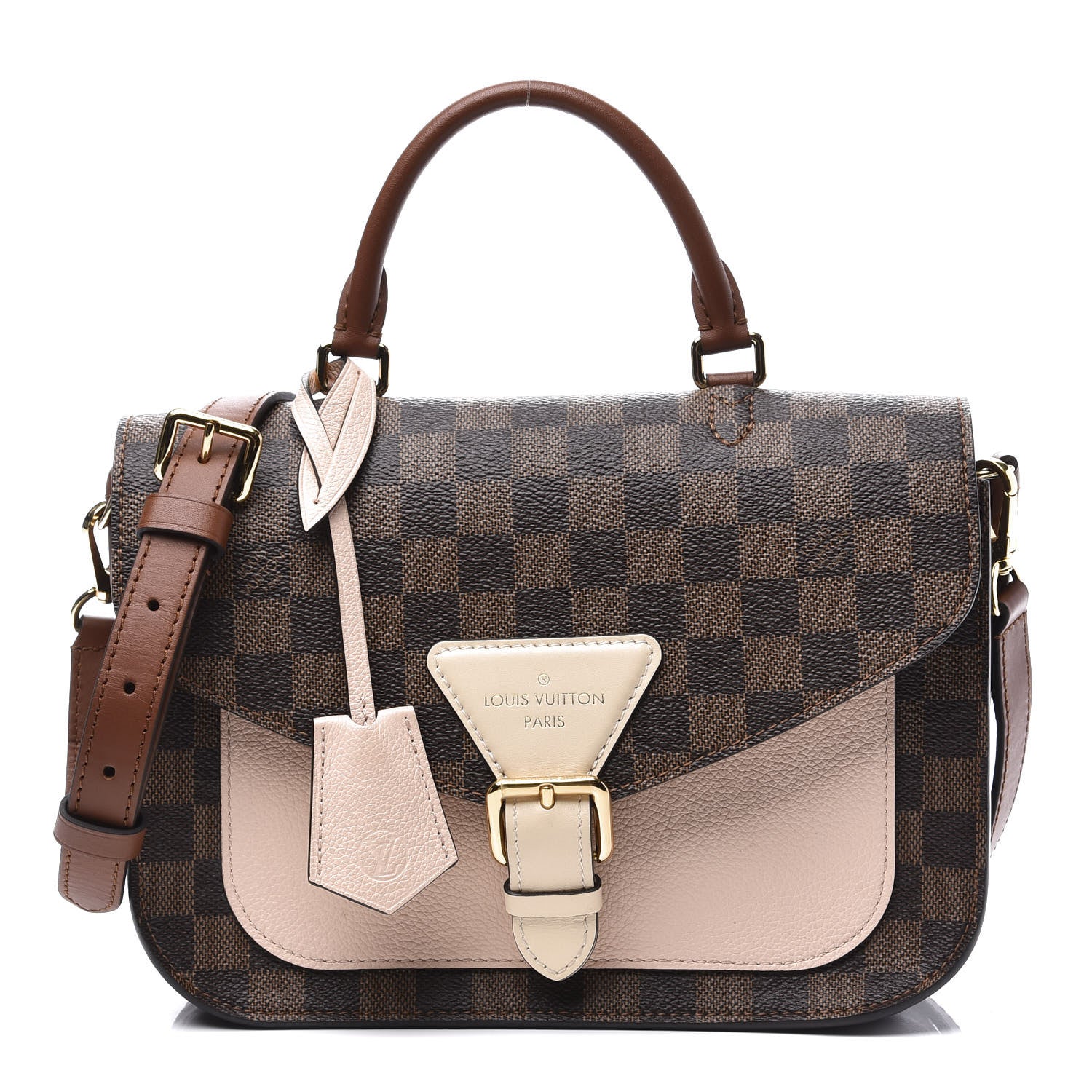 Louis Vuitton Damier Ebene Beaumarchais Venus Pink 1 of 11
