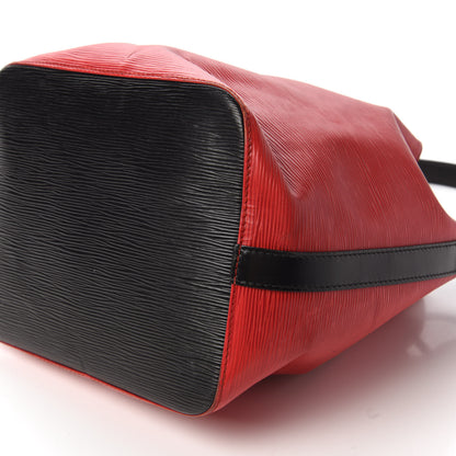 Louis Vuitton Epi Petit Bi-Color Noe Castillan Red Black 7 of 9