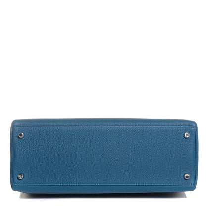 Hermes Togo Kelly Retourne 35 Bleu de Galice 8 of 24