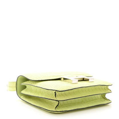 Hermes Matte Alligator Constance 18 Jaune Bourgeon 4 of 11