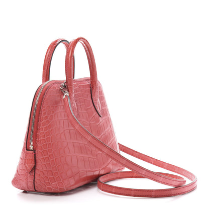 Hermes Matte Alligator Bolide Mini 1923 Bougainvillea 3 of 13